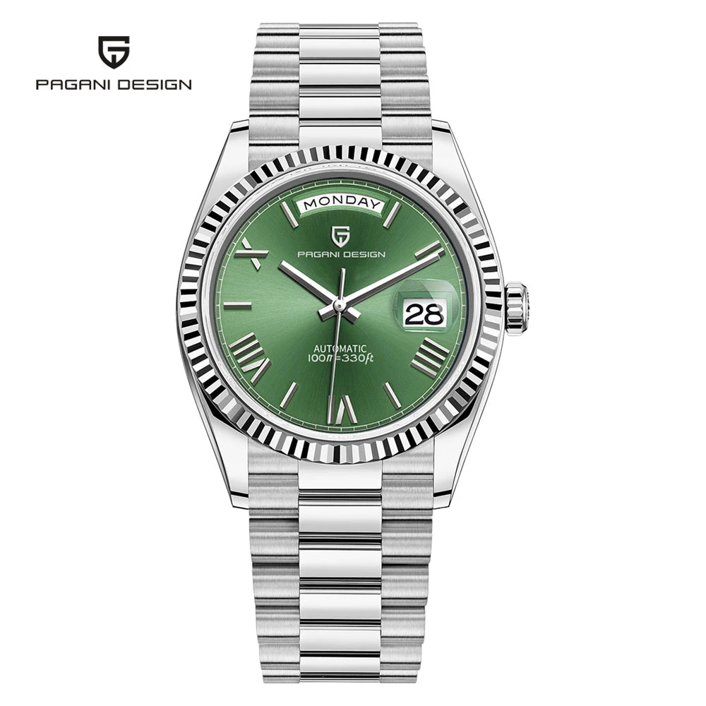 2026 Nuevo PAGANI DESIGN DD36 Reloj mecánico para hombre Dorado Reloj automático de lujo para hombre Cristal de zafiro antirreflejante Resistente al agua Regalo