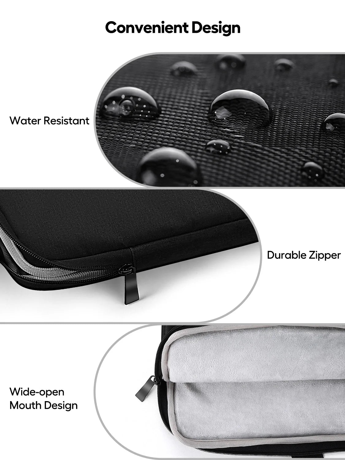 EVICIV Funda para portátil de 22 pulgadas Bolsa de almacenamiento Funda portátil para ordenador con bolsillo y cremallera para portátil con monitor de 22"
