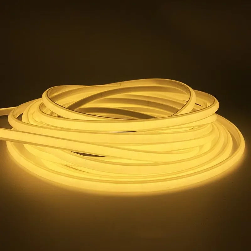 220V COB Led Strip Light 288 Leds/M Super Bright Flexible Tape EU Power Plug Waterproof 1-10M for Outdoor Home Lighting Decor