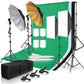 Photography Lighting Kit 2.6x3M Photo Background Muslin Backdrops & Softbox & Umbrella & Reflector& Light Stand For Photo Studio