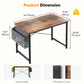 JHK Escritorio de oficina de 31 a 55 pulgadas, mesa de juego con bolsa de almacenamiento, estructura de metal y tablero de madera, fácil montaje