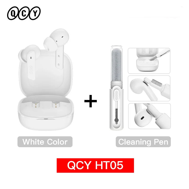 Auricular inalámbrico QCY HT05 MeloBuds ANC con cancelación de ruido de 40 dB, Bluetooth 5.2, 6 micrófonos, ENC, llamadas HD, modo transparencia