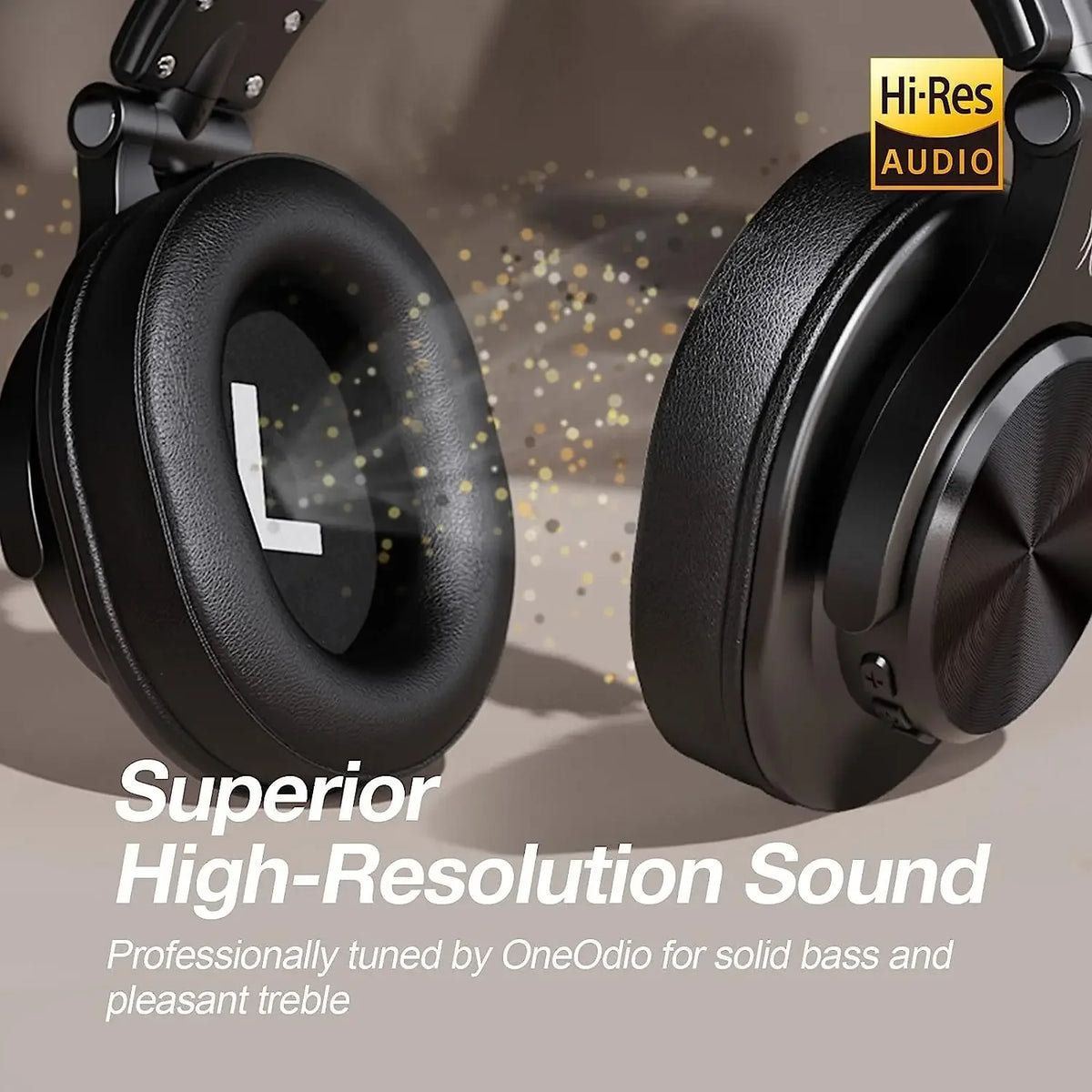Auriculares Bluetooth Oneodio Fusion A70 Hi-Res Audio, auriculares inalámbricos circumauriculares de 72 h, auriculares HiFi profesionales de estudio y DJ