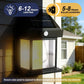 4 Pack Of Outdoor Solar Lamp, Outdoor Wall Lamp, IP44 Waterproof And Human Body Induction, Three Lighting Modes, Automatic On/off From Day To Night, Suitable For Courtyard, Garden, Terrace, Fence And Exterior Wall, Festival C