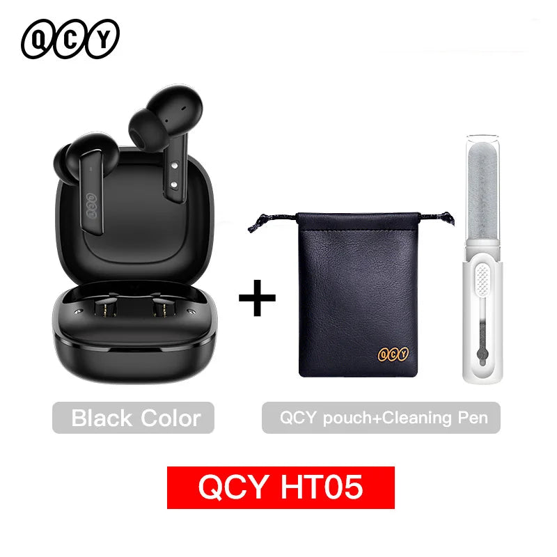 Auricular inalámbrico QCY HT05 MeloBuds ANC con cancelación de ruido de 40 dB, Bluetooth 5.2, 6 micrófonos, ENC, llamadas HD, modo transparencia
