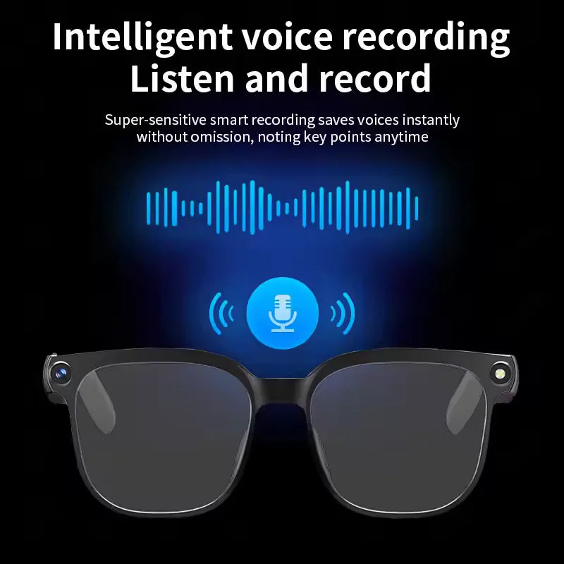 2026 New Smart Glasses Men 4K 8MP HD Camera Video Recording Language Translation ChatGPT WIFI Bluetooth Call Audio Glasses Women